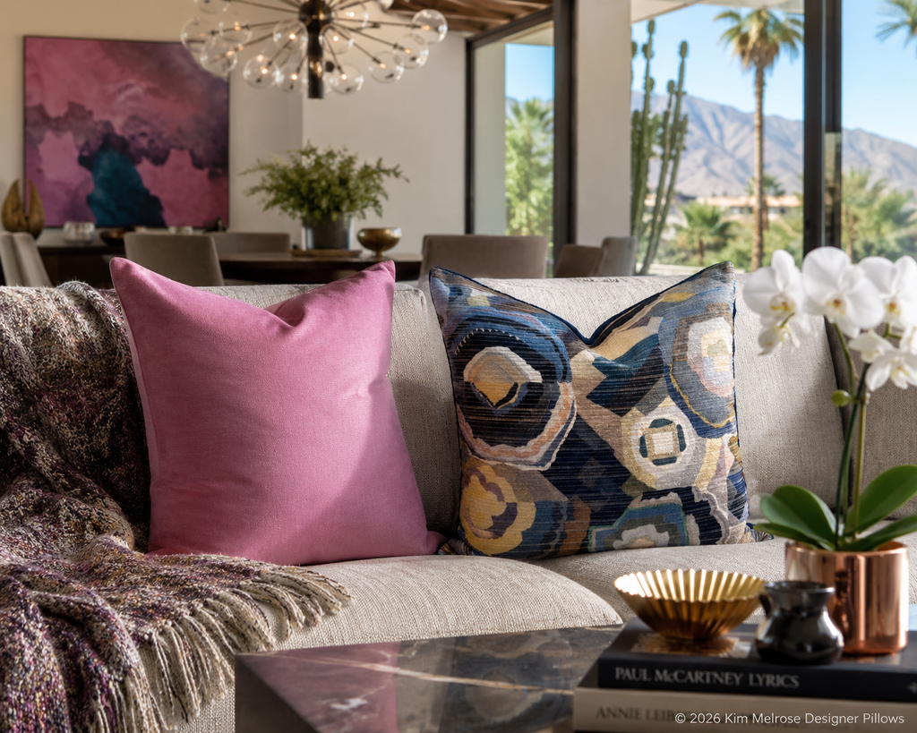 Luxury Pillow – 24" × 24" – Belvedere Orchid