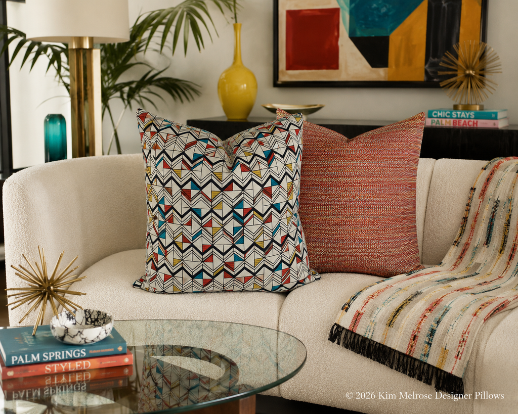 Luxury Pillow – 24" × 24" – Basenji Multi