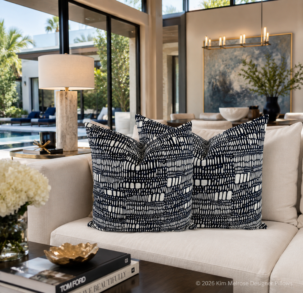 Luxury Pillow – 24" × 24" – Tesota Domino