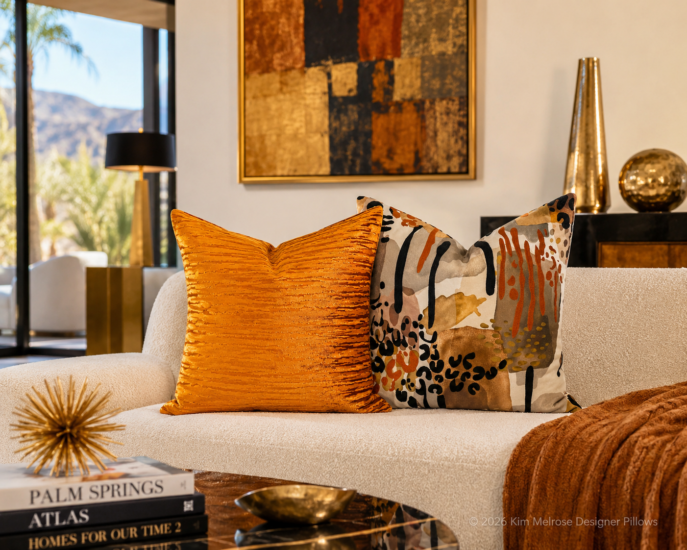 Luxury Pillow – 24" × 24" – Fauve Safari