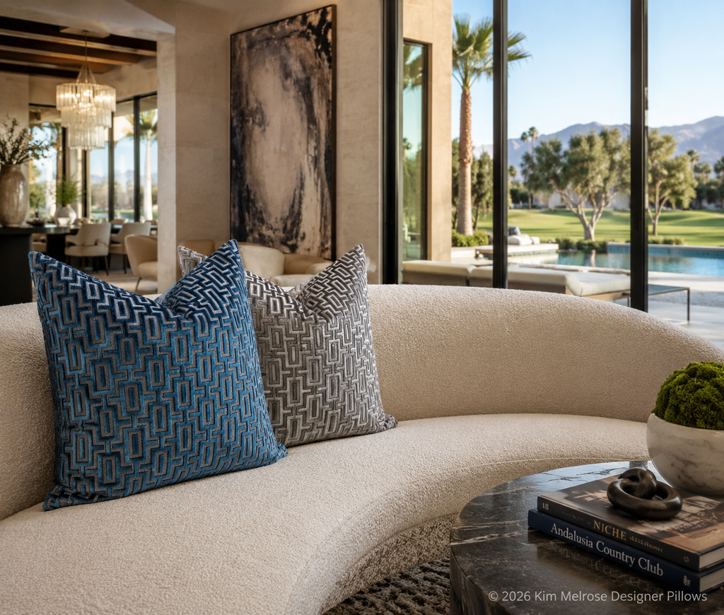Luxury Pillow – 24" × 24" – Bergman Nickel