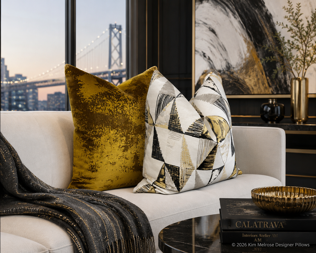 Luxury Pillow – 24" × 24" – Grated Ochre