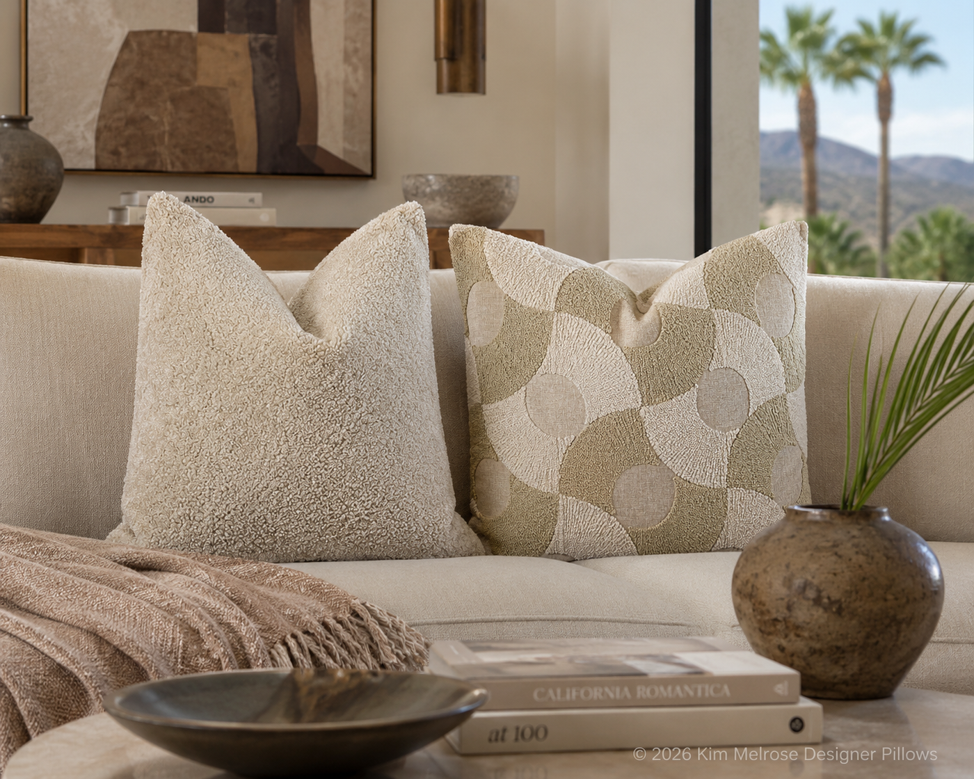 Poodle Ivory & Montecito Moons Living Room