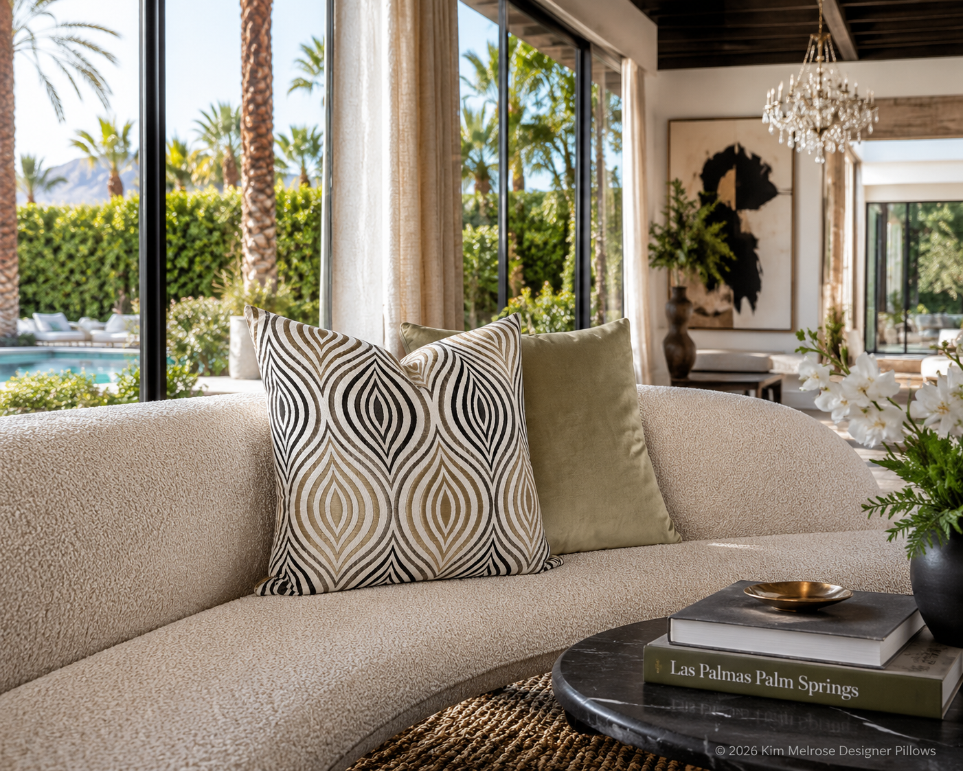 Luxury Pillow – 24" × 24" – Koza Cream