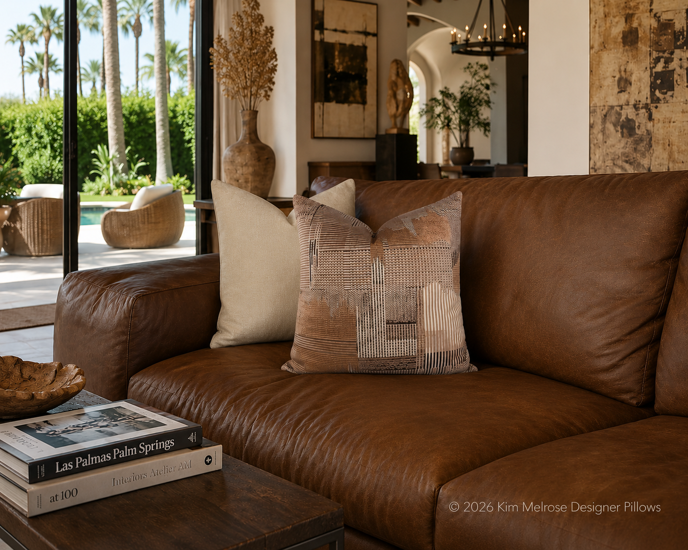 Luxury Pillow – 24" × 24" – Belvedere Ivory
