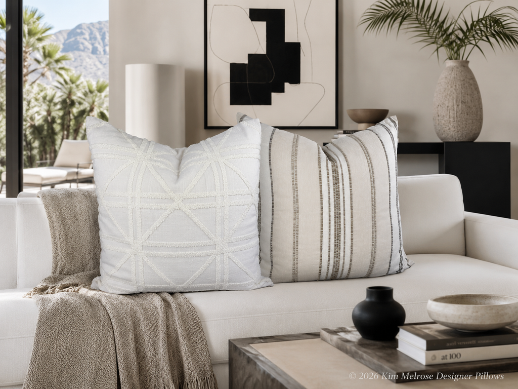 Luxury Pillow – 24" × 24" – Summer Sand