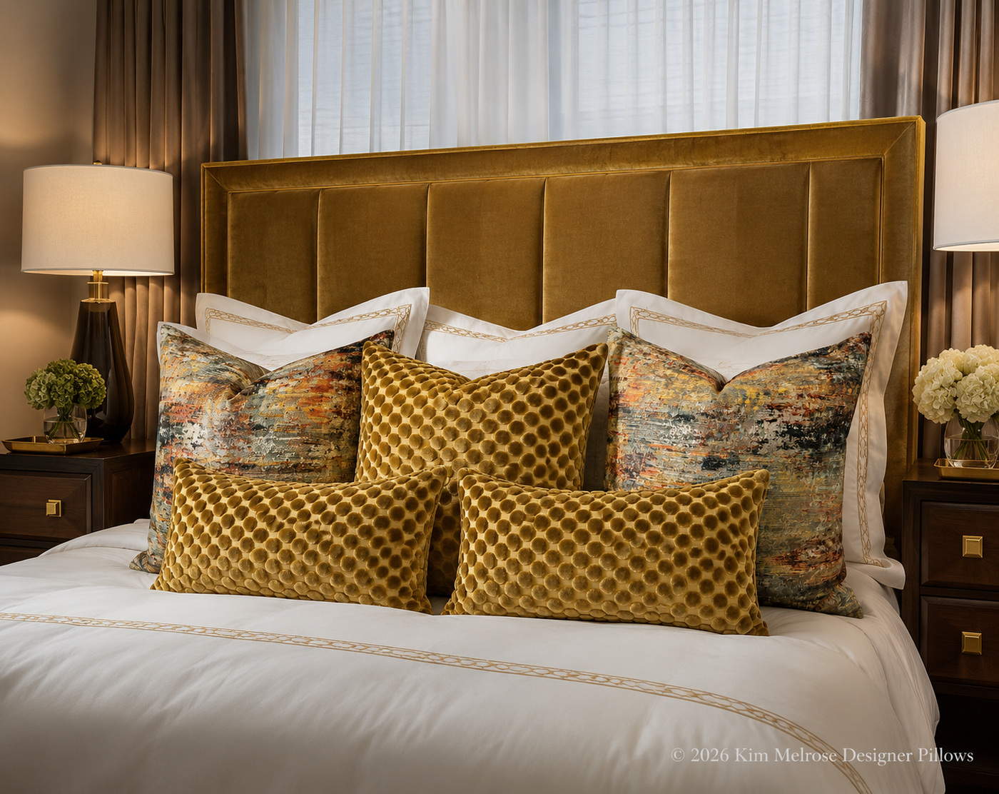 Serston Orange & Dance Ochre Bedroom
