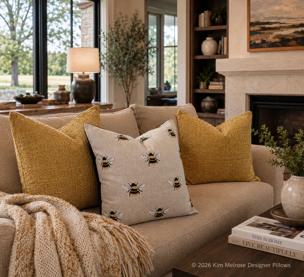 Luxury Pillow – 24" × 24" – Busy Bee Linen