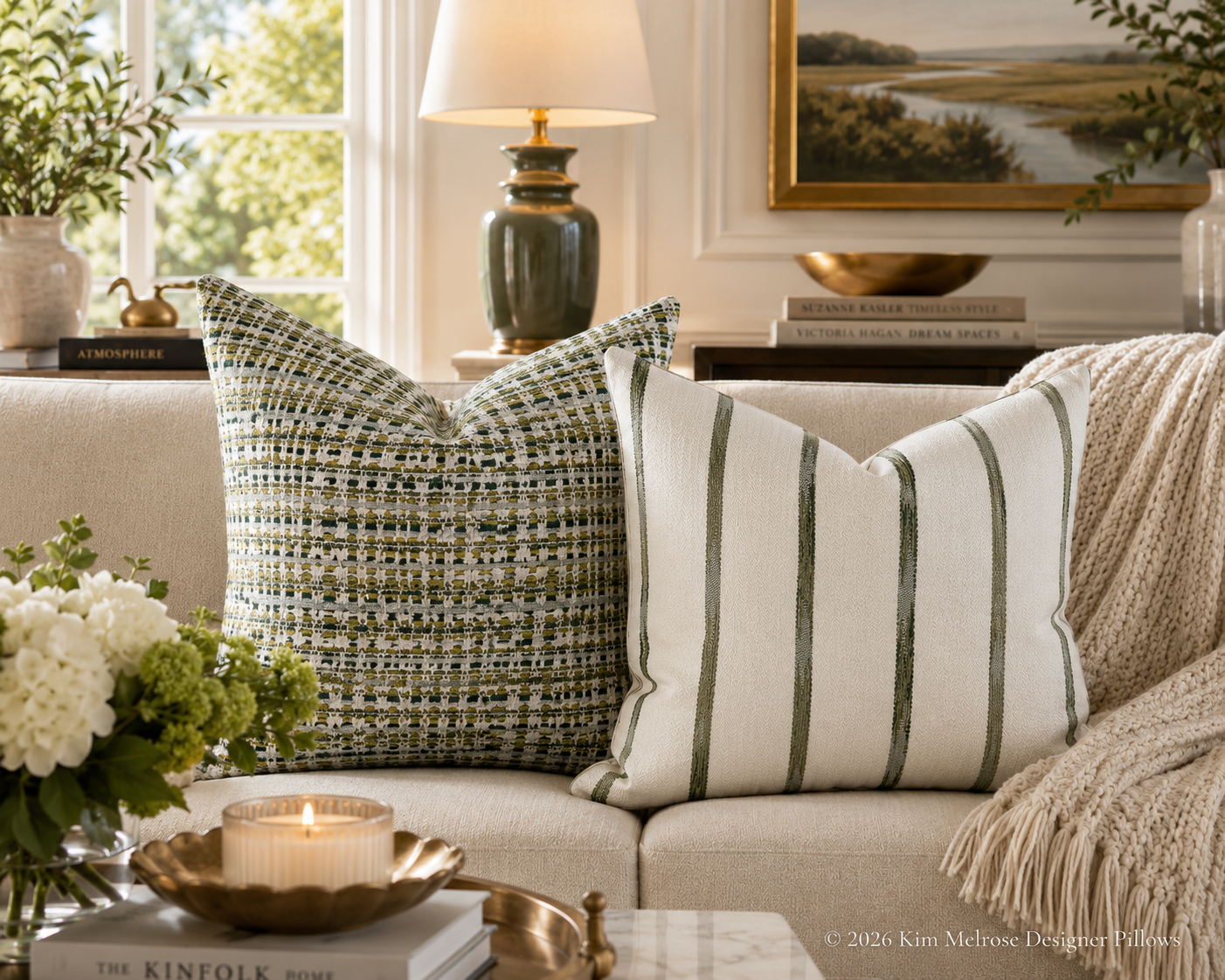 Luxury Pillow – 24" × 24" – Wallasch Moss