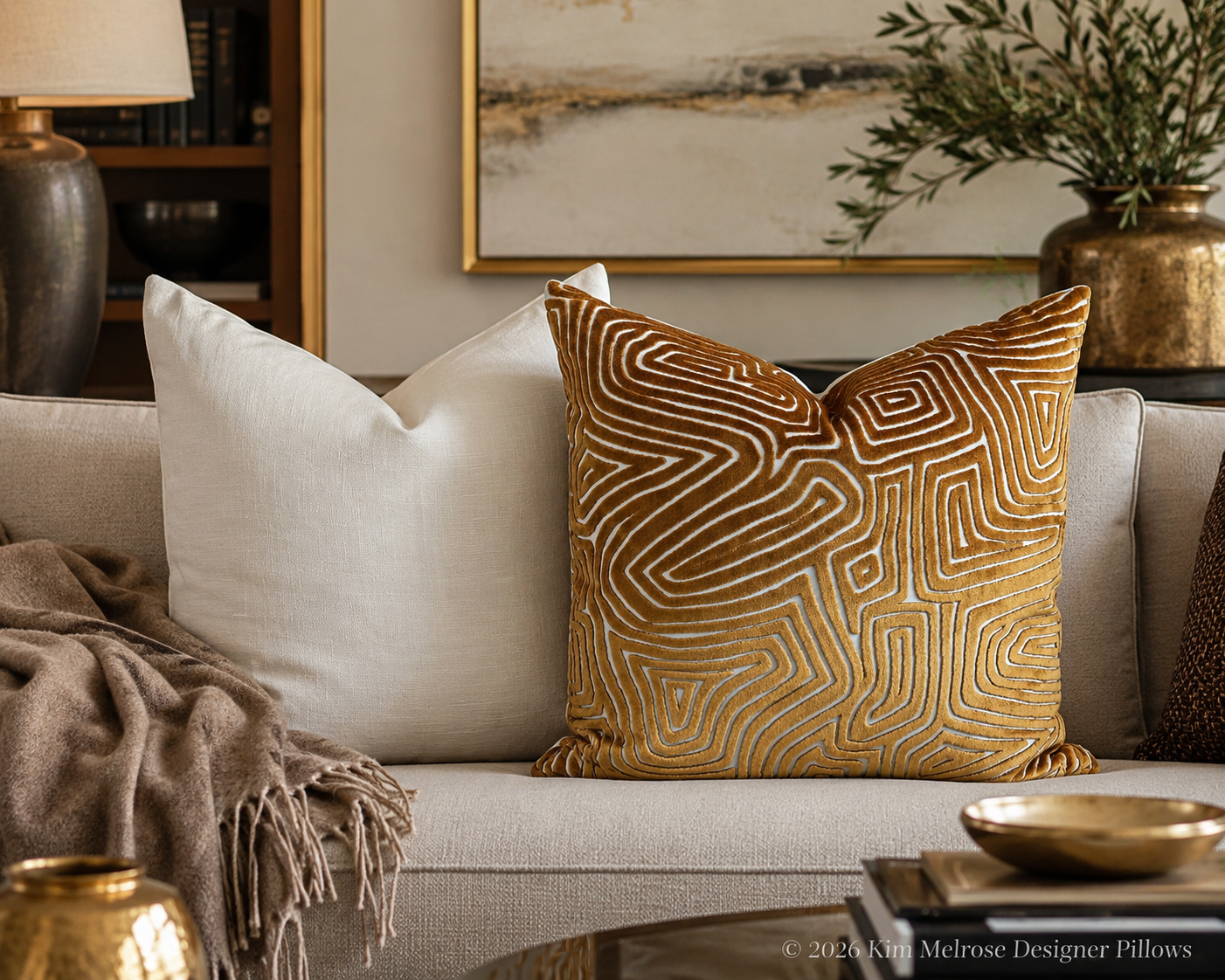 Luxury Pillow – 24" × 24" – Lena Birch