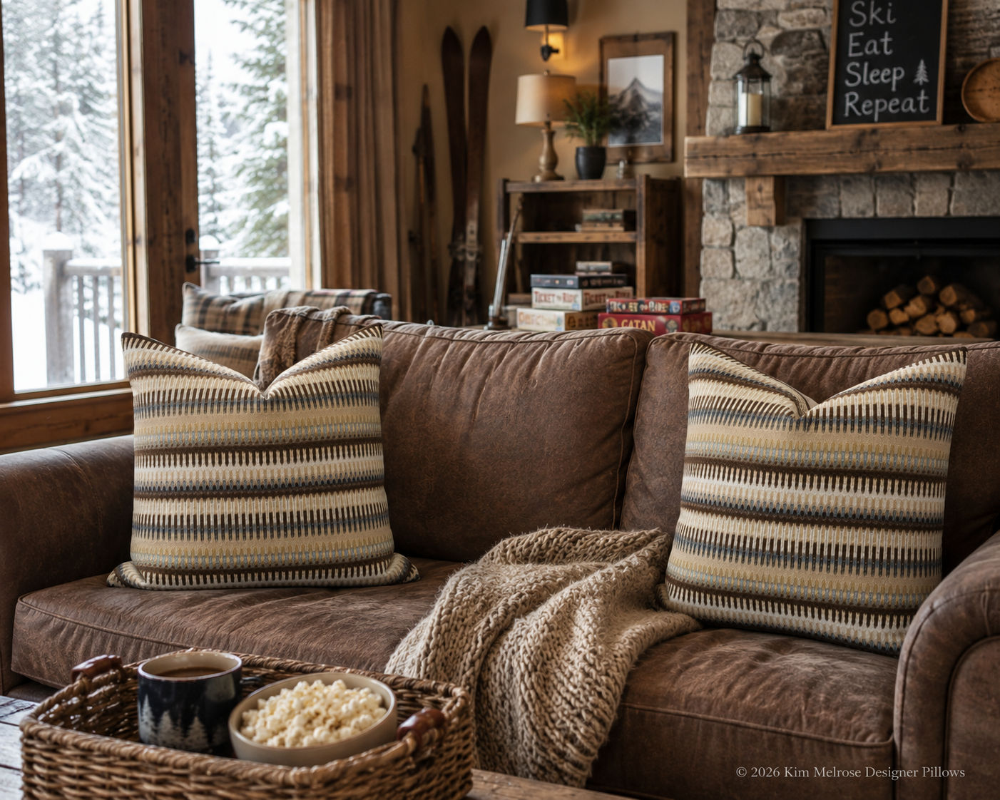 Luxury Pillow – 24" × 24" – Desert Dune