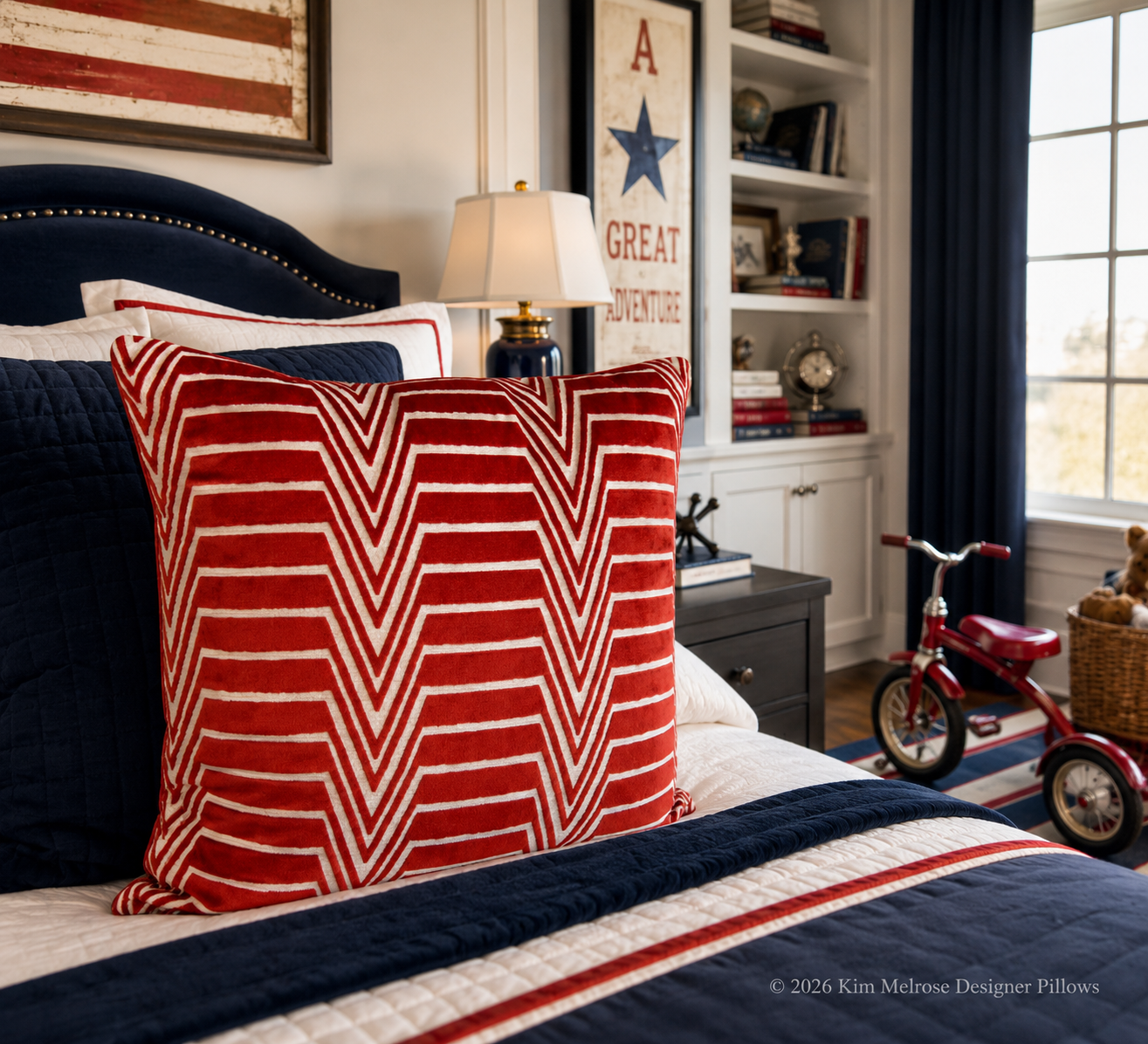 Red Radar Bedroom