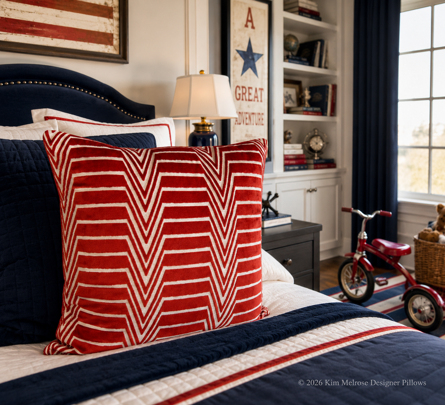 Red Radar Bedroom