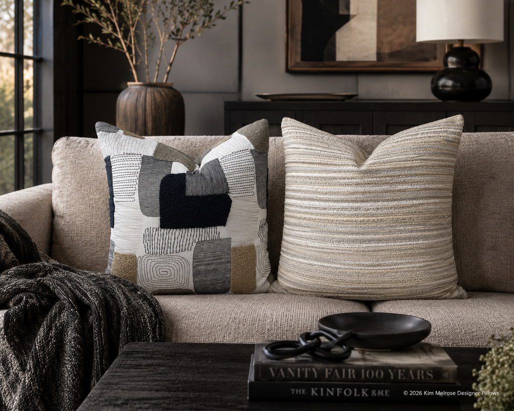 Luxury Pillow – 24" × 24" – Subtle Layers