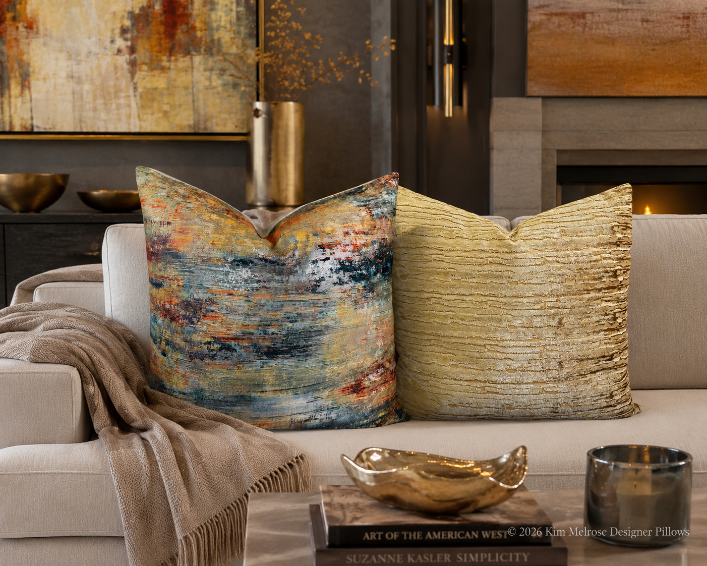 Luxury Pillow – 24" × 24" – Wake Dijon