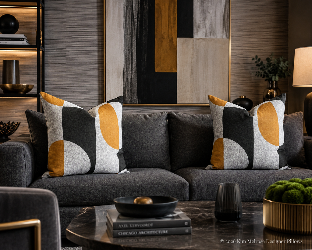 Luxury Pillow – 24" × 24" – Phases Cognac