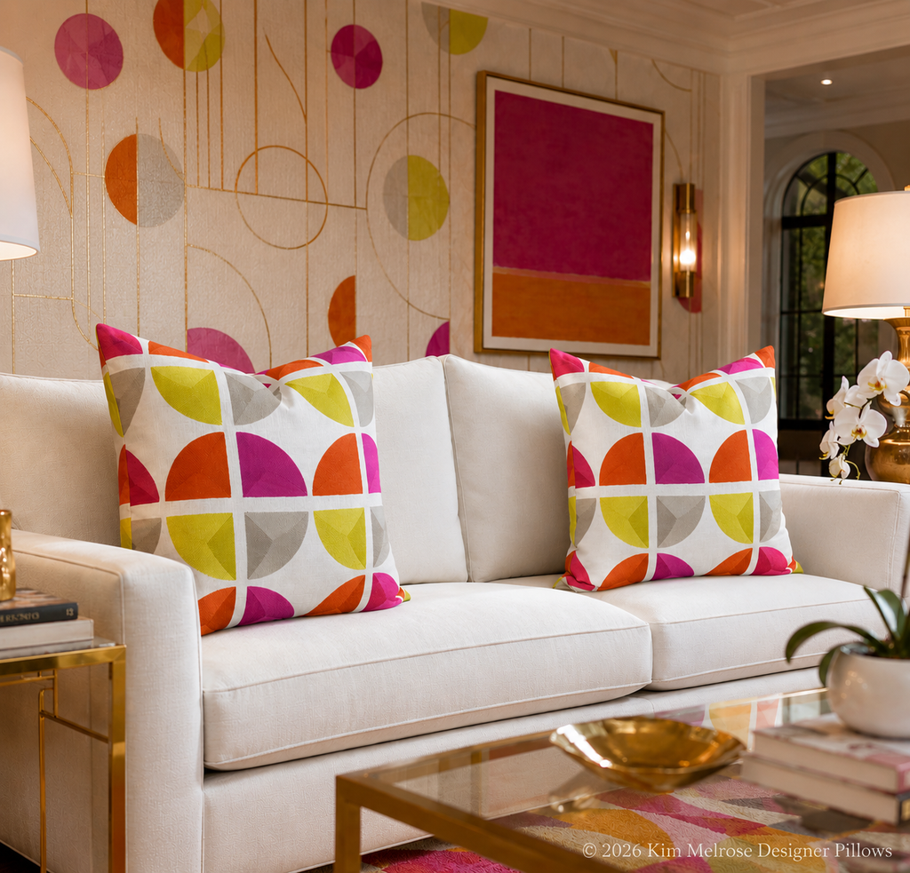 Luxury Pillow – 24" × 24" – Color Splash