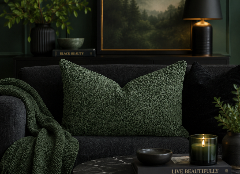 Luxury Lumbar Pillow – 24" × 14" – Snuggle Moss