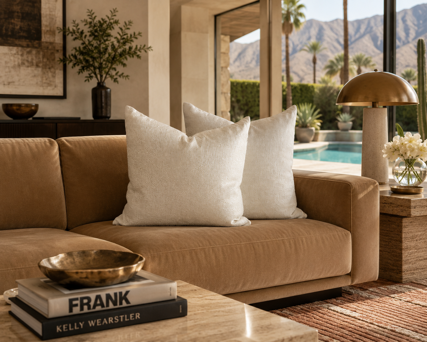 Luxury Pillow -  24" x 24" -  Whimsical Ivory