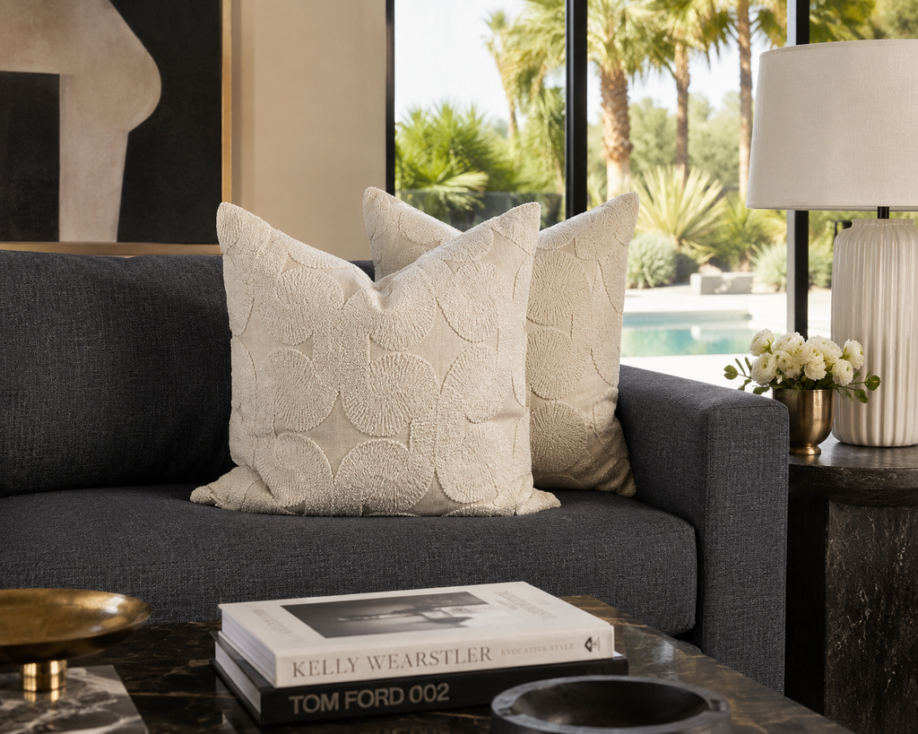 Luxury Pillow – 24" × 24" – Posh Den Natural