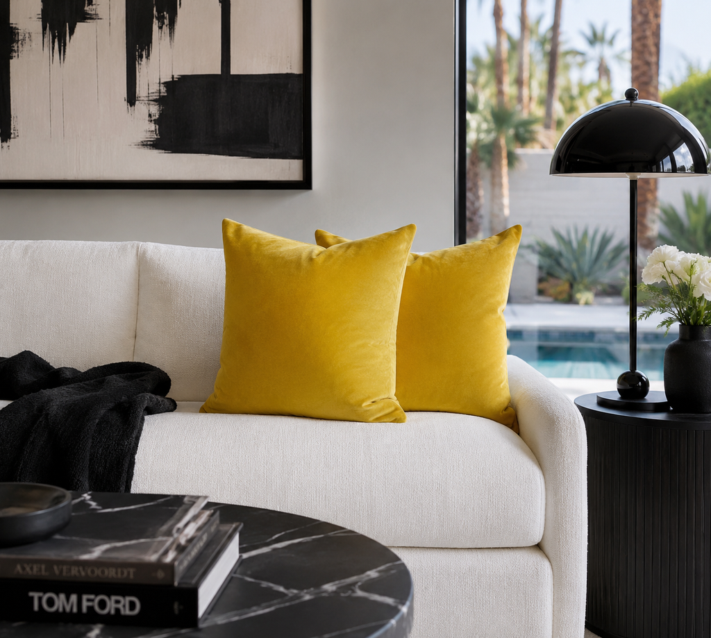 Luxury Pillow – 24" × 24" – Concord Sunflower