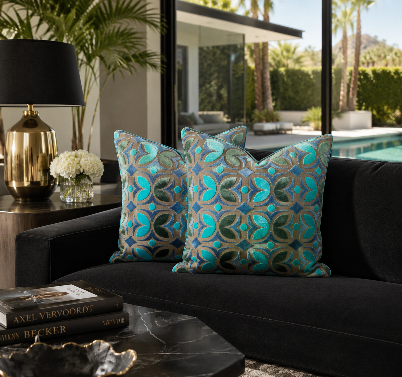 Luxury Pillow - 24" x 24"- Fritillary Silas