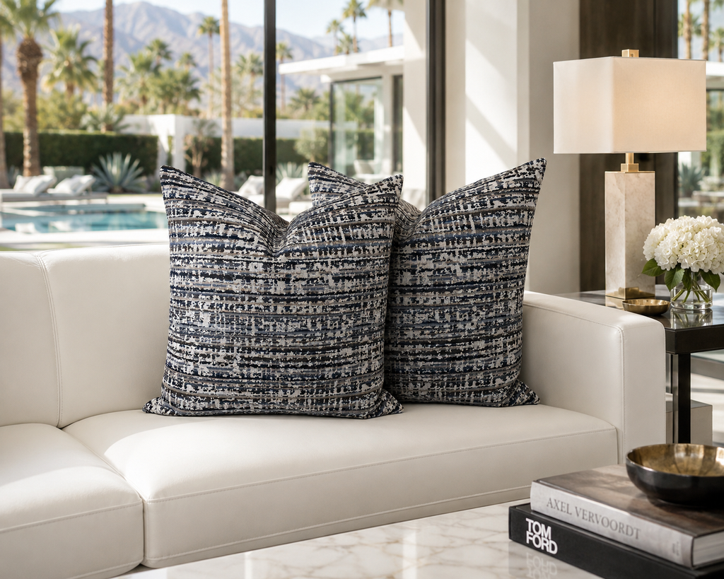 Luxury Pillow – 24" × 24" – Dynamix Graphite
