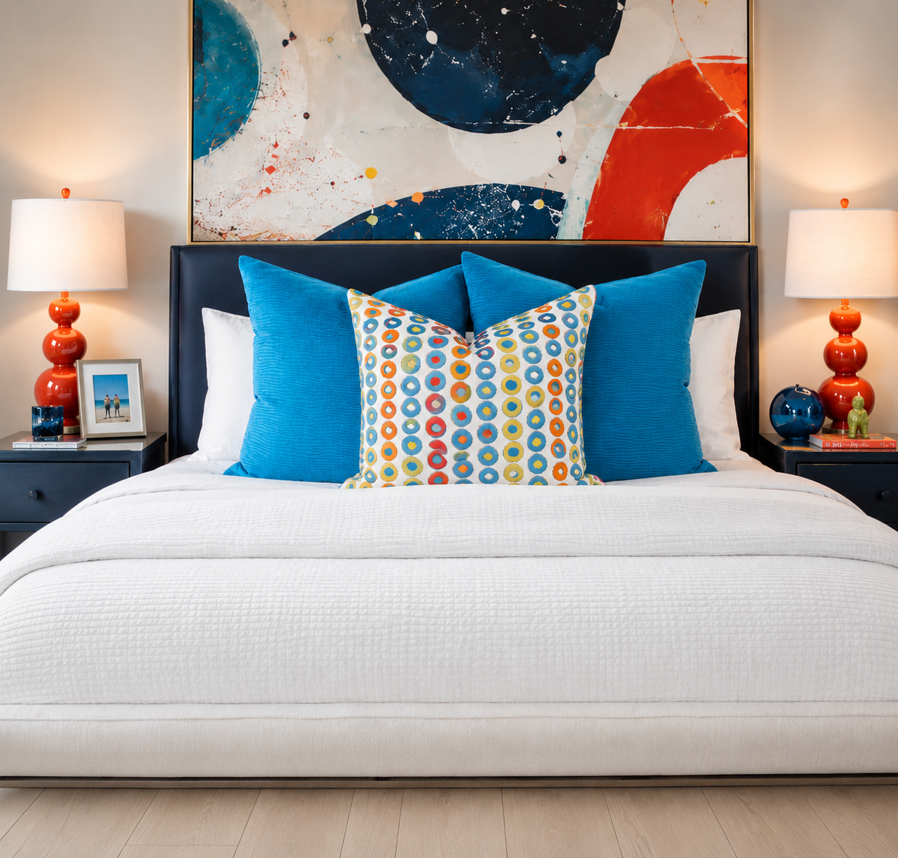 Simetra & Stream Peacock Bedroom