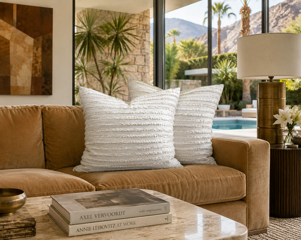 Luxury Pillow – 24" × 24" – Keaton Cream