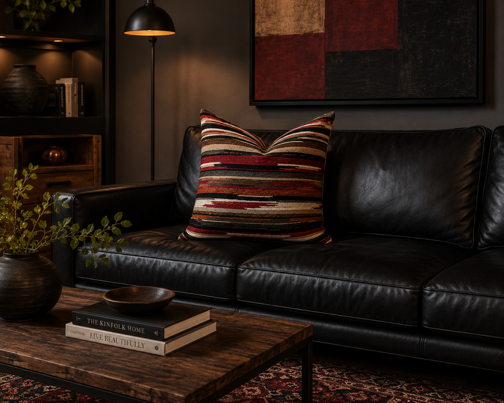 Luxury Pillow – 24" × 24" – Vivid Cayenne