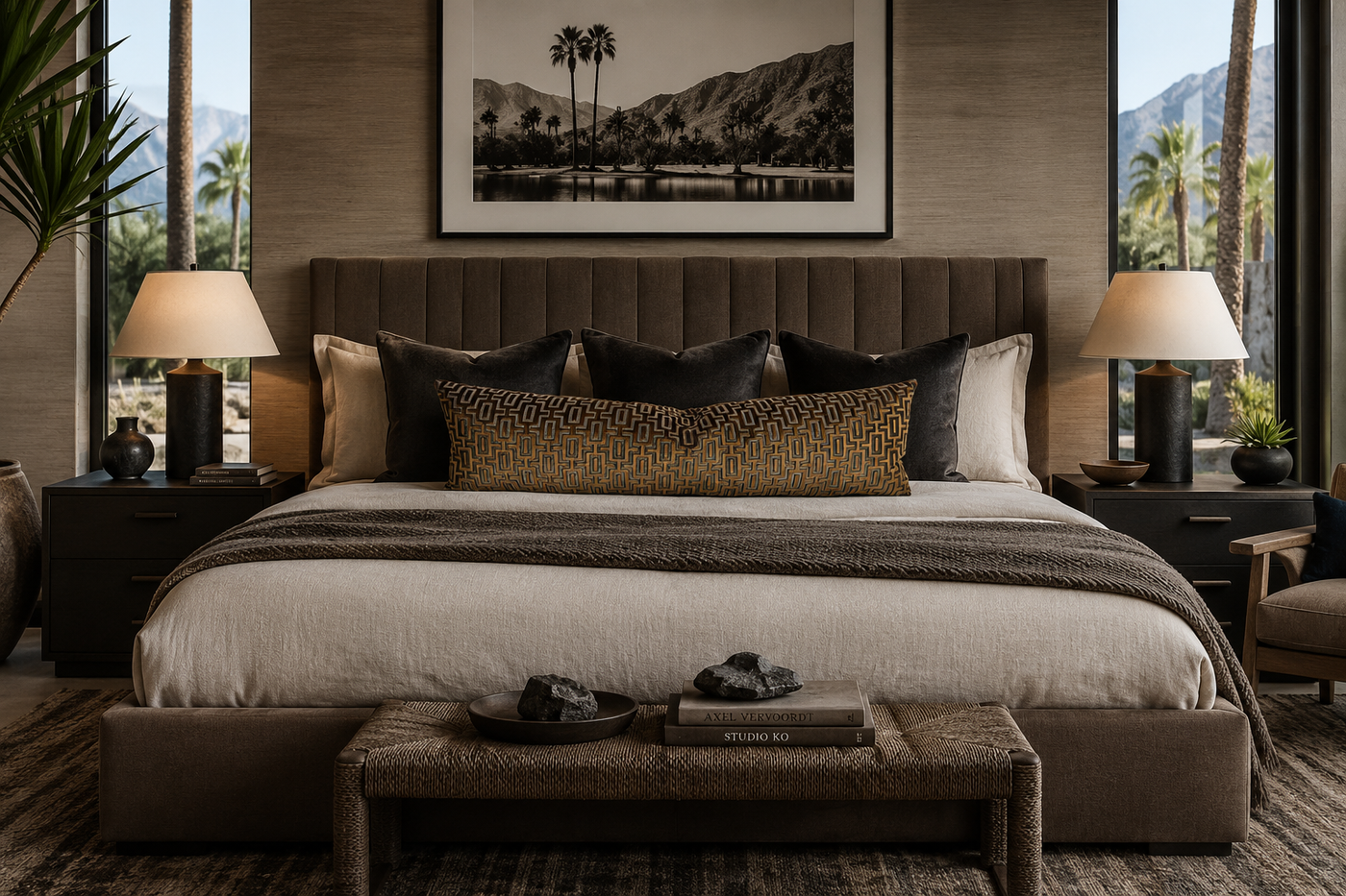 Bergman Midas & Iridescence Graphite Bedroom 