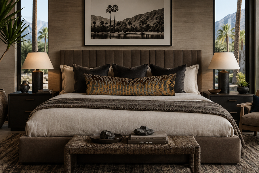 Bergman Midas & Iridescence Graphite Bedroom 