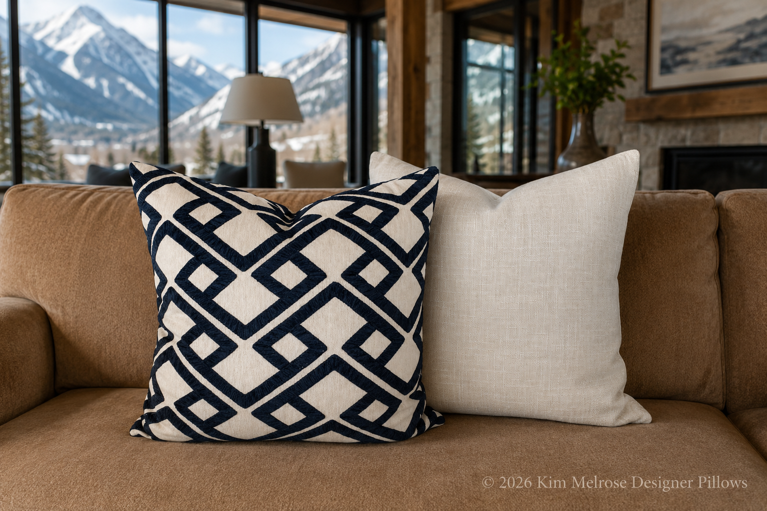 Luxury Pillow – 24" × 24" – Lena Sand
