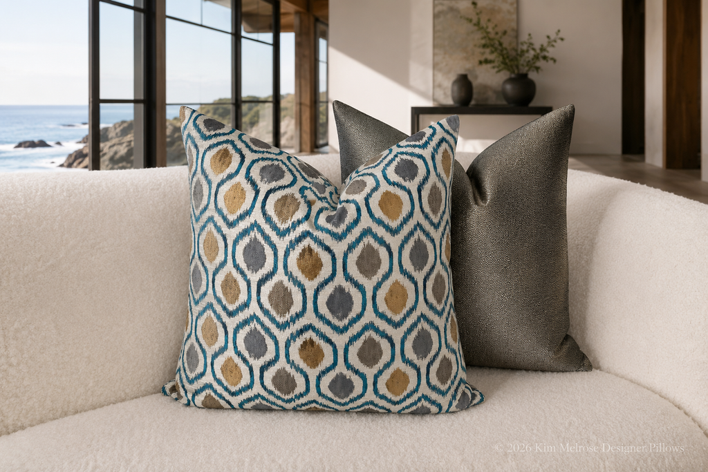 Luxury Pillow – 24" × 24" – Golden Hide