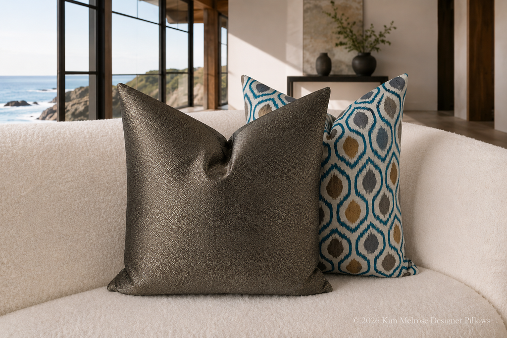 Luxury Pillow – 24" × 24" – Golden Hide
