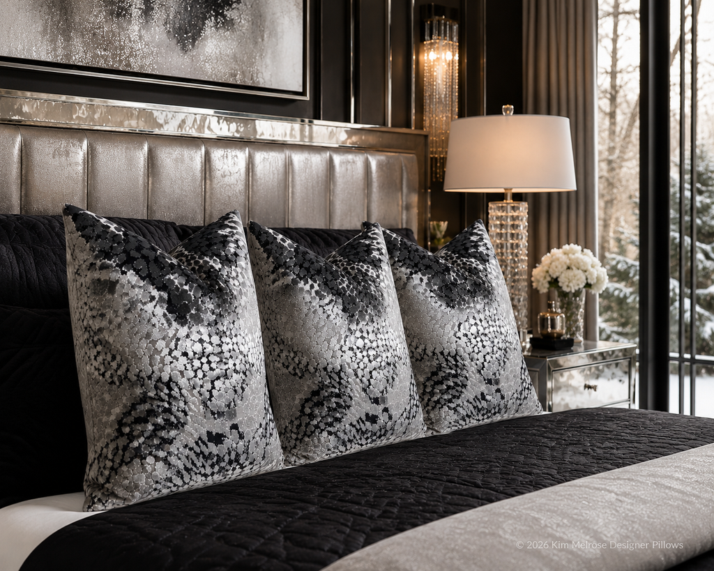 Luxury Pillow – 24" × 24" – Flirty Pewter