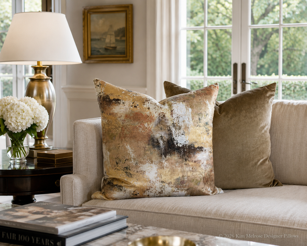 Luxury Pillow – 24" × 24" – Belvedere Otter
