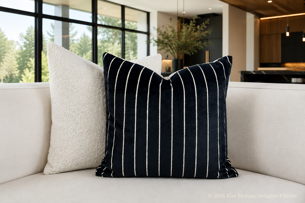 Luxury Pillow – 24" × 24" – Bizete Ebony