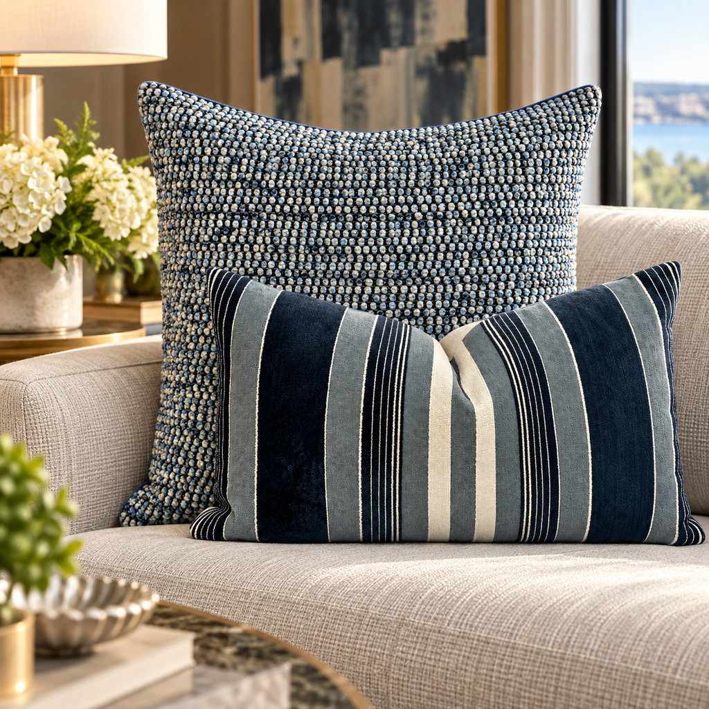 Ocean Scale – 24" × 24" Luxury Square Pillow