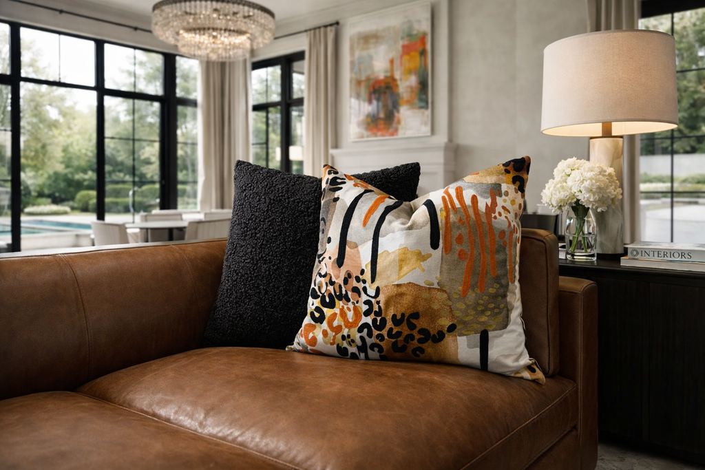 Luxury Pillow – 24" × 24" – Poodle Jet