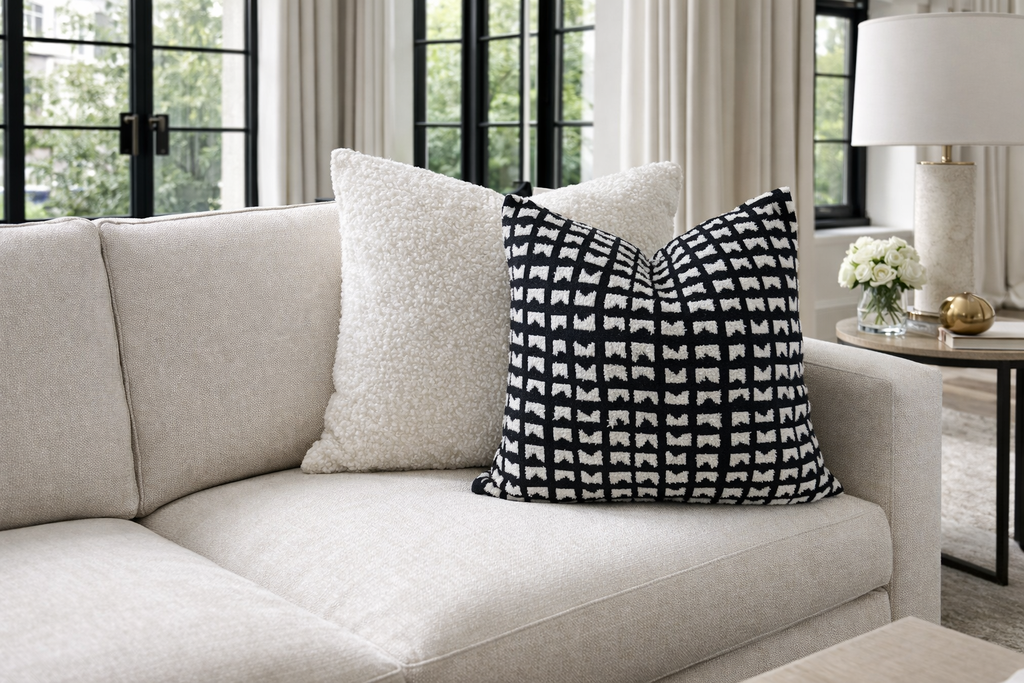 Luxury Pillow – 24" × 24" – Poodle Cloud
