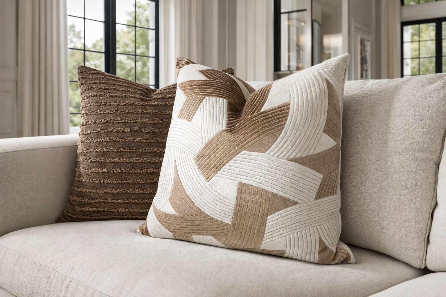 Luxury Pillow – 24" × 24" – Keaton Brown