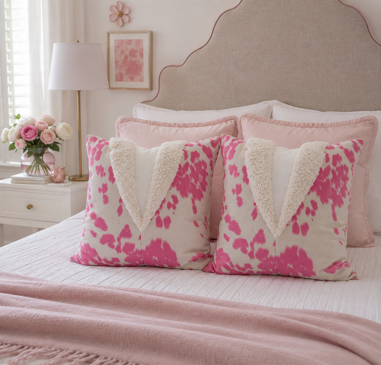 Pink Cowgirl #2 Tailored Pillow