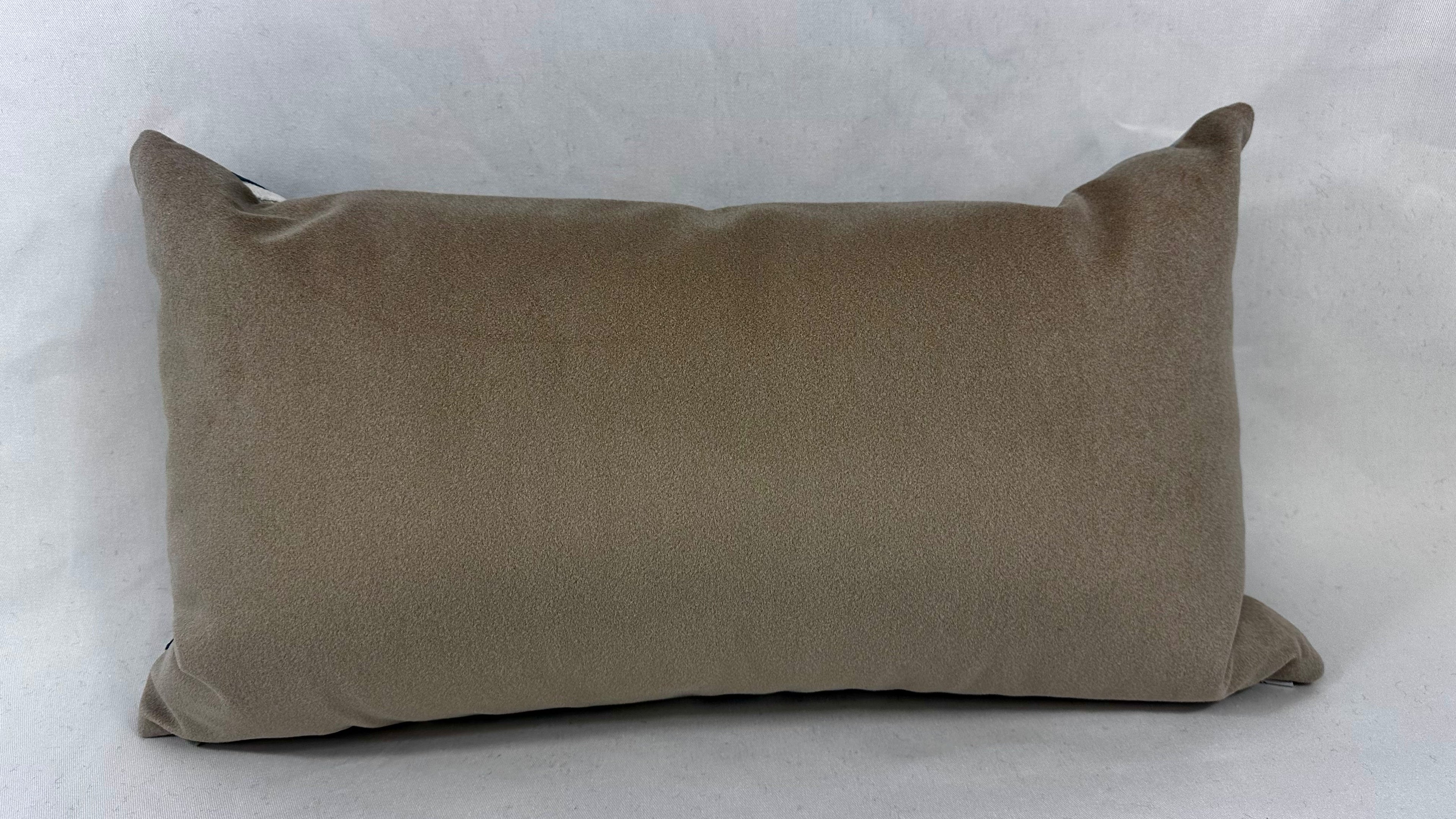 Facet Ocean – 24" × 14" Luxury Lumbar Pillow