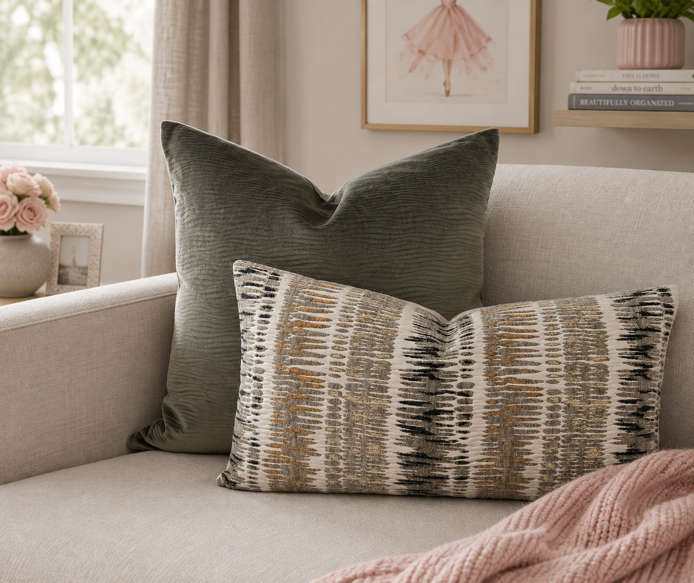 Luxury Lumbar Pillow – 24" × 14" – Zorro Mushroom