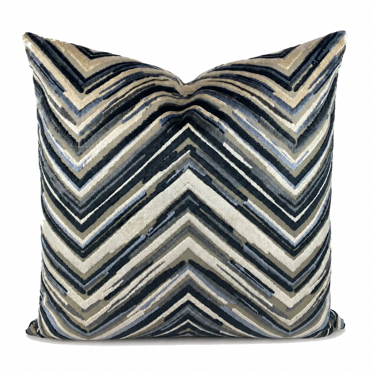 Luxury Pillow – 24" × 24" – Del Mar Blue