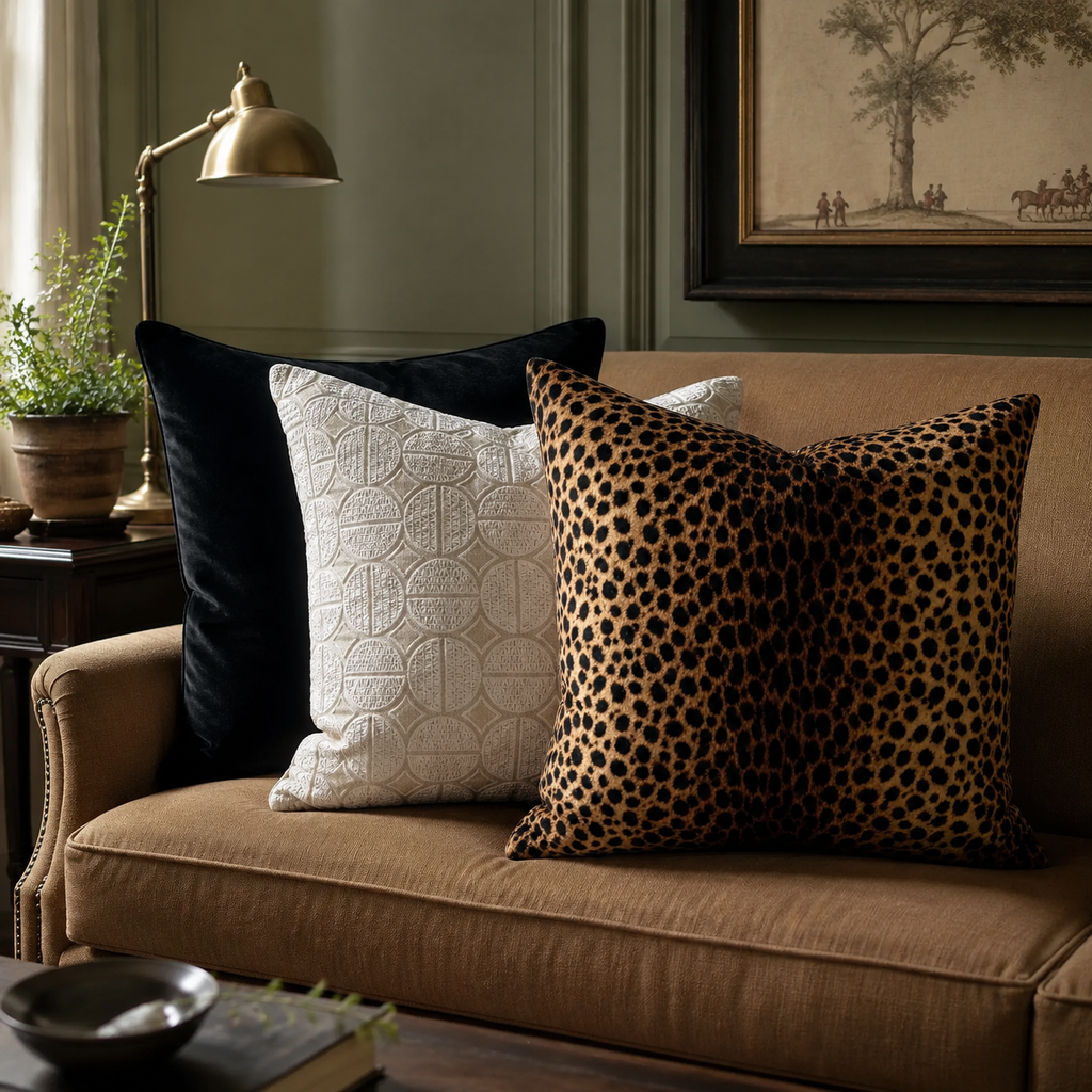 Lupe's Leopard – 24" × 24" Luxury Square Pillow
