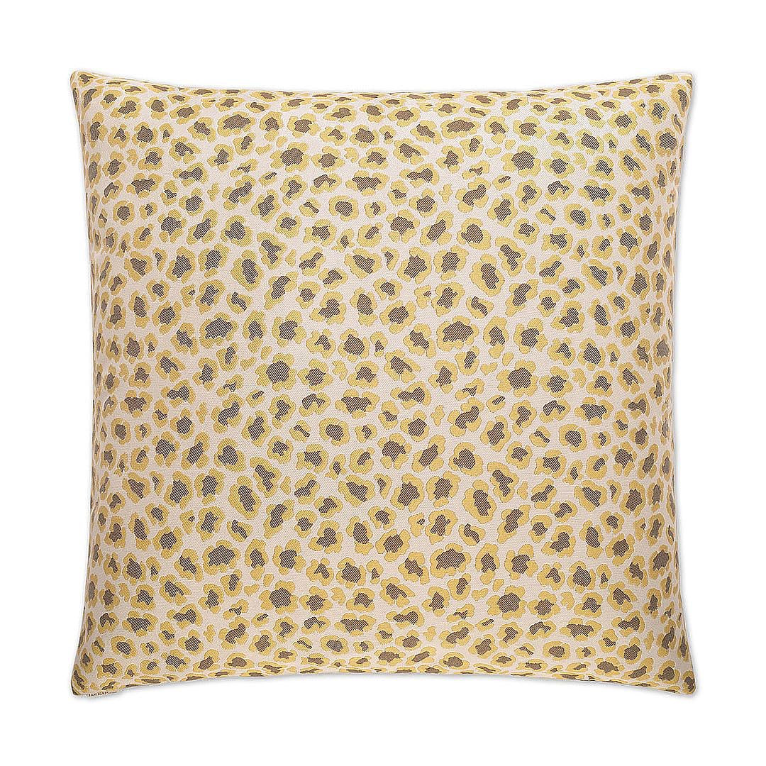 Angola Yellow – 24" × 24" Luxury Square Pillow