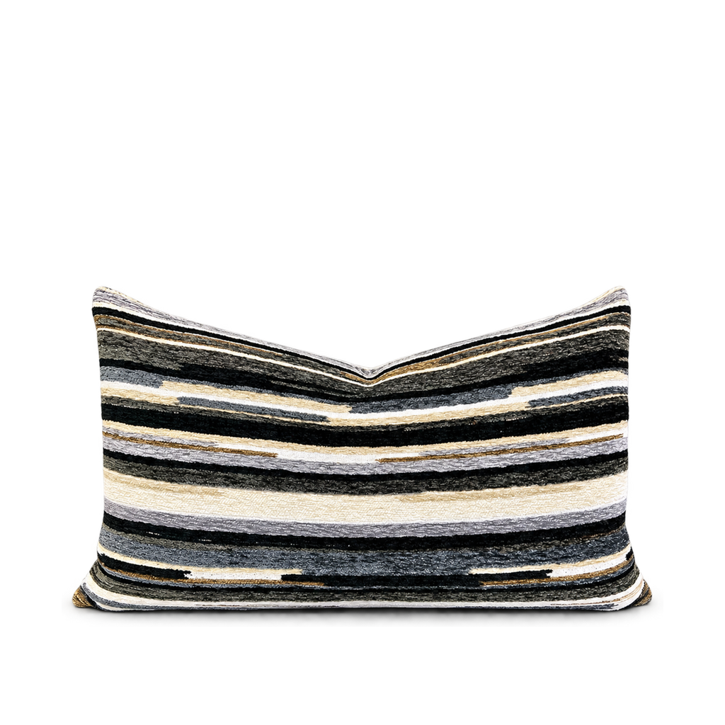 Vivid Greystone – 24" × 14" Luxury Lumbar Pillow