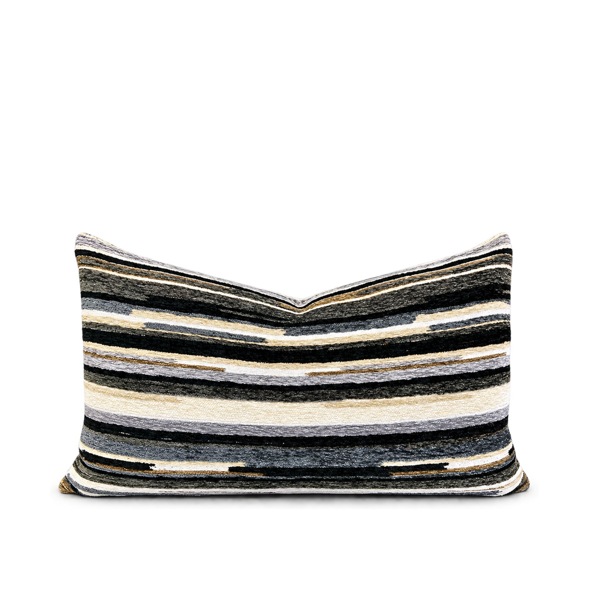 Vivid Greystone – 24" × 14" Luxury Lumbar Pillow